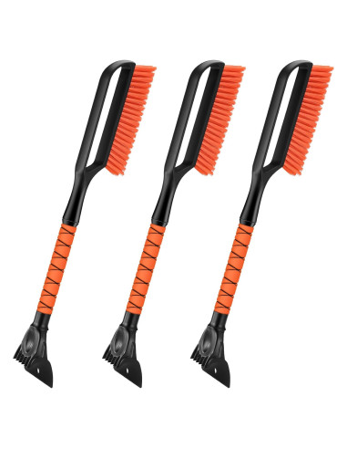 Cepillo de Nieve y Raspador de Hielo Odoland 27" Naranja