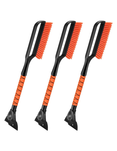 Cepillo de Nieve y Raspador de Hielo Odoland 27" Naranja