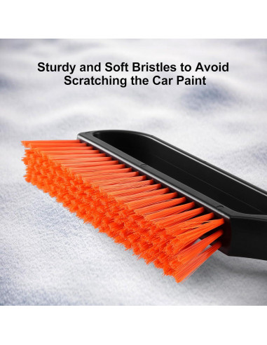 Cepillo de Nieve y Raspador de Hielo Odoland 27" Naranja