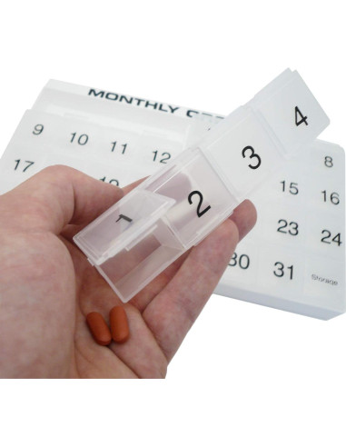 Organizador de Pastillas Mensual Promed 31 Compartimentos Azul