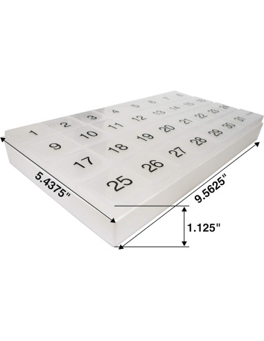 Organizador de Pastillas Mensual Promed 31 Compartimentos Azul