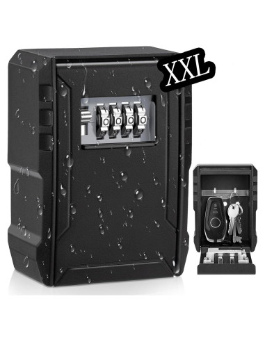 Caja de Llave BKNOOU Grande con Combinación 4 Dígitos para Montaje en Pared