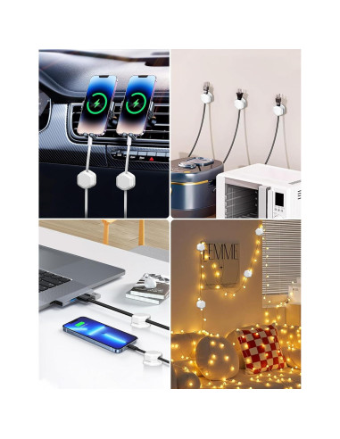 Organizador de Cables Promotion Love - Clips Magnéticos 6pcs