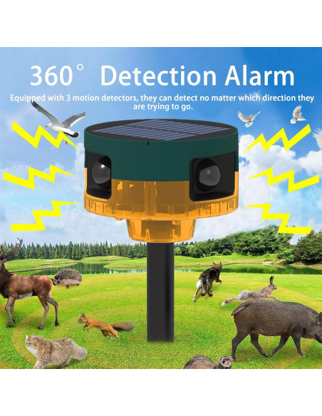 Alarma Solar de Movimiento QXMH para Exteriores 129dB