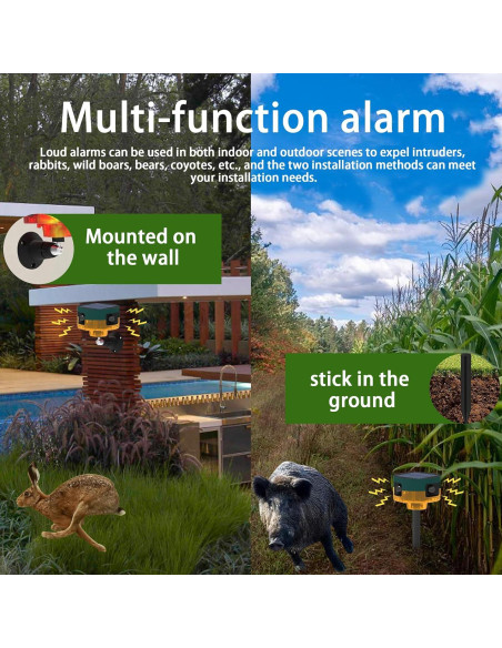 Alarma Solar de Movimiento QXMH para Exteriores 129dB