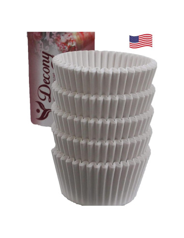 Forros para Cupcake Decony 500 pcs Grado Alimenticio 4.5 cm