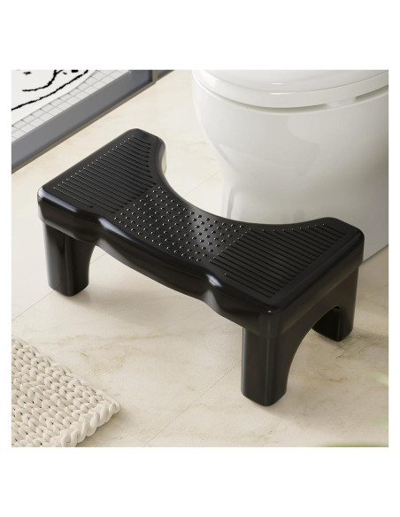 Taburete de Inodoro Kzeirm Negro 17 cm Antideslizante