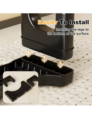 Taburete de Inodoro Kzeirm Negro 17 cm Antideslizante