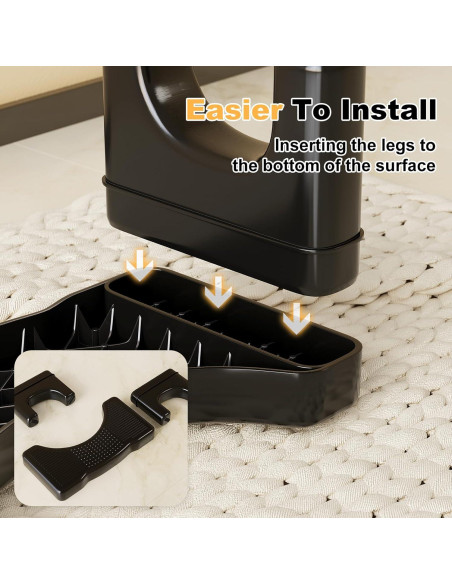 Taburete de Inodoro Kzeirm Negro 17 cm Antideslizante