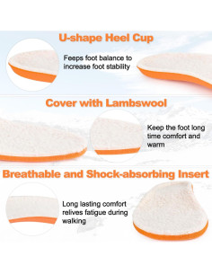 Plantillas de lana de cordero Riemot para invierno EU39 2