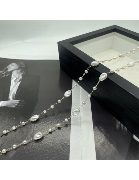 Cadena para Gafas de Mujeres 71cm Amatista 3 Piezas