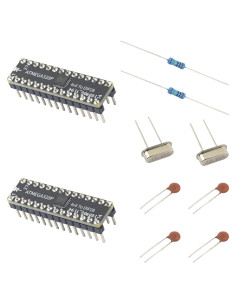 Kit 2pcs ATMEGA328P SMD a DIP28 con Bootloader y Accesorios