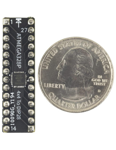 Kit 2pcs ATMEGA328P SMD a DIP28 con Bootloader y Accesorios