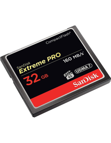 Tarjeta de Memoria SanDisk 32GB CompactFlash UDMA 7 160MB/s
