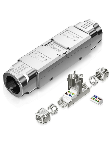 Acoplador RJ45 Extensor Ethernet PoE+ Enman EM-1098 2 Piezas