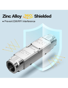 Acoplador RJ45 Extensor Ethernet PoE+ Enman EM-1098 2 Piezas 2