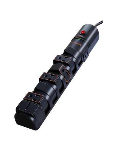 Protector de Sobretensión ECHOGEAR 2160J con 8 Salidas Rotativas