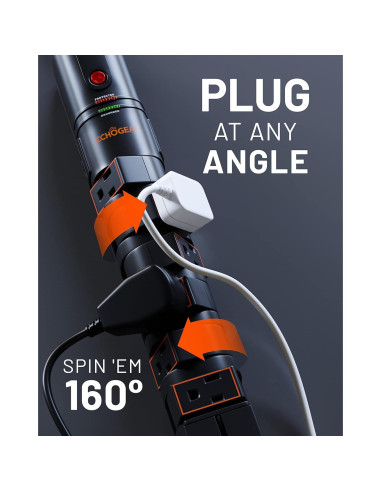 Protector de Sobretensión ECHOGEAR 2160J con 8 Salidas Rotativas