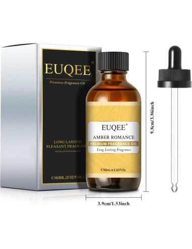 Aceites Aromáticos EUQEE Ámbar Romance 60ml para Difusor