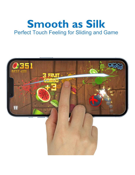 Protector de Pantalla Mate Mothca + Lente iPhone 13 Pro