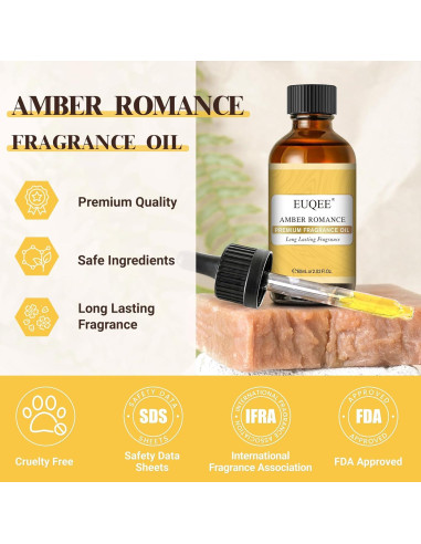 Aceites Aromáticos EUQEE Ámbar Romance 60ml para Difusor