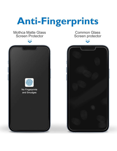 Protector de Pantalla Mate Mothca + Lente iPhone 13 Pro