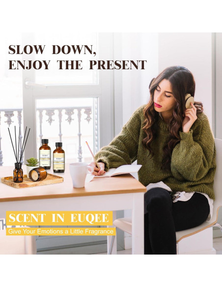 Aceites Aromáticos EUQEE Ámbar Romance 60ml para Difusor