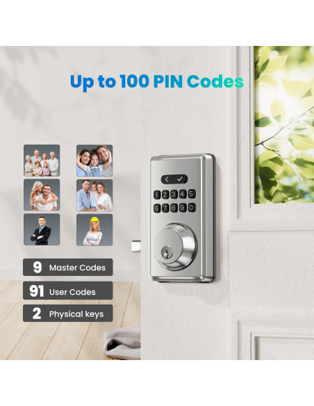 Cerradura Inteligente MOUSETRO S11A con Teclado y Pestillo
