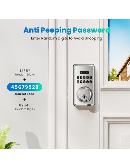 Cerradura Inteligente MOUSETRO S11A con Teclado y Pestillo