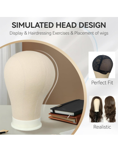 Cabeza de Maniquí 53 cm Zhiqian para Peluca y Exhibición