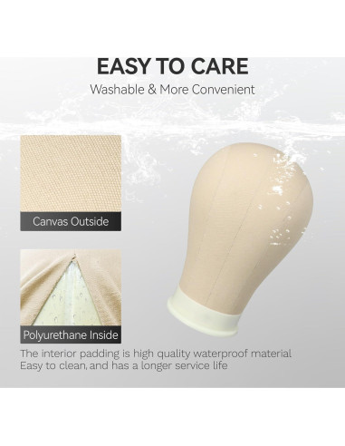 Cabeza de Maniquí 53 cm Zhiqian para Peluca y Exhibición