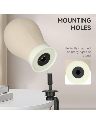 Cabeza de Maniquí 53 cm Zhiqian para Peluca y Exhibición