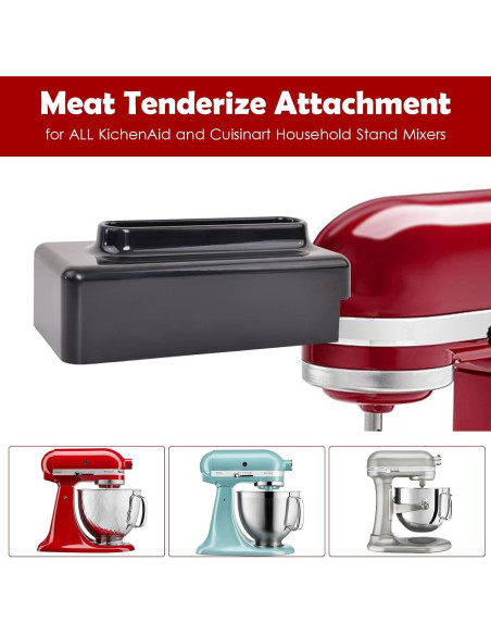 Ablandador de Carne Kitchenaid Accesorio Acero Inoxidable Negro