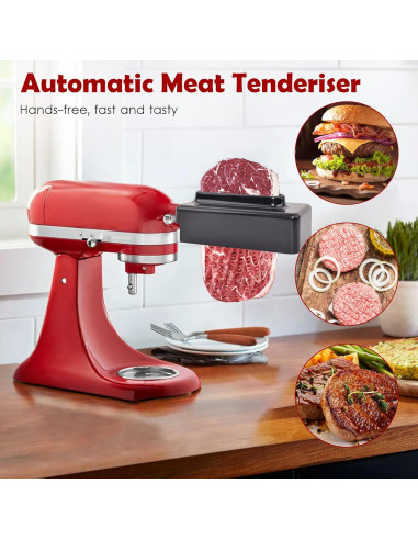 Ablandador de Carne Kitchenaid Accesorio Acero Inoxidable Negro