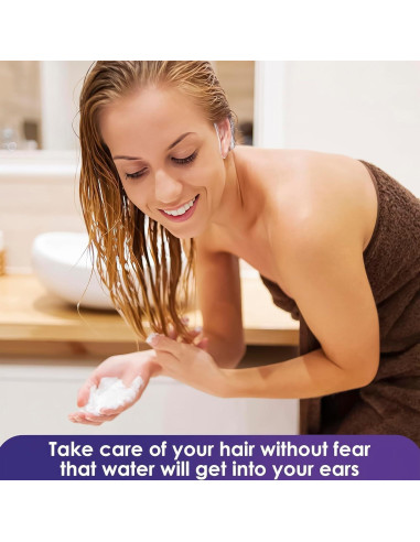 200 Fundas de Oído Desechables KETAR para Ducha Impermeables