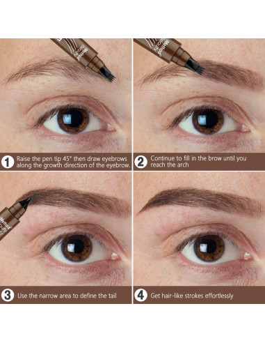 Lápiz de Cejas iMethod - Tatuaje Impermeable 3ML Negro