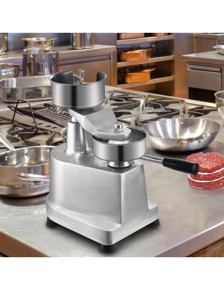 Prensa de Hamburguesas VEVOR 100mm Acero Inoxidable Comercial