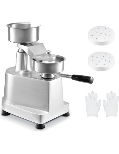 Prensa de Hamburguesas VEVOR 100mm Acero Inoxidable Comercial