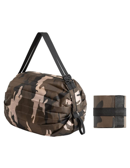 Bolsa de Compras Plegable Mozzyyee Camuflaje Marrón 40x40cm Bolsa de Compras Plegable Mozzyyee Camuflaje Marrón 40x40cm