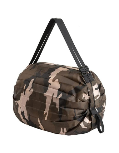 Bolsa de Compras Plegable Mozzyyee Camuflaje Marrón 40x40cm