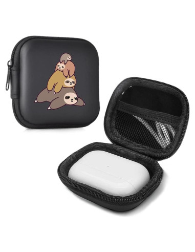 Funda Dura para Auriculares MAYCARI Cuatro Perezosos 8.4x7.7cm