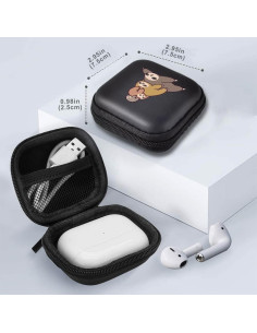 Funda Dura para Auriculares MAYCARI Cuatro Perezosos 8.4x7.7cm 2