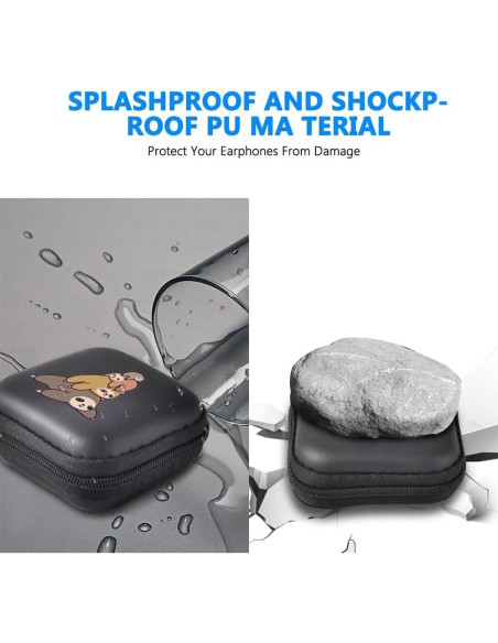 Funda Dura para Auriculares MAYCARI Cuatro Perezosos 8.4x7.7cm