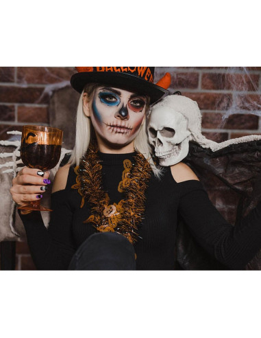 Conjunto de Placas de Estampado de Uñas Halloween ALIBBON 6 Pcs