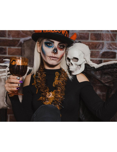 Conjunto de Placas de Estampado de Uñas Halloween ALIBBON 6 Pcs