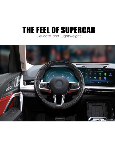 Cubierta de Volante de Fibra de Carbono Aimato 14.5-15" Antideslizante