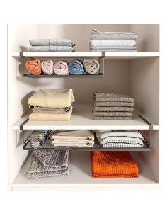 Estante Expandible Bajo Gabinete SHINEWON 38.4-70.5 cm Negro 2