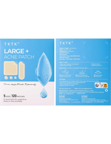 Parches Hidrocoloides TKTK 45x45 mm para Granitos - 120 Piezas