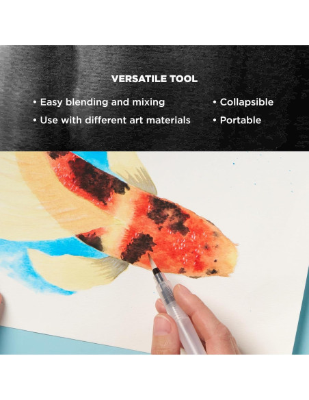 Pincel de Agua SAKURA Koi 4 ml Punta Grande Acuarela