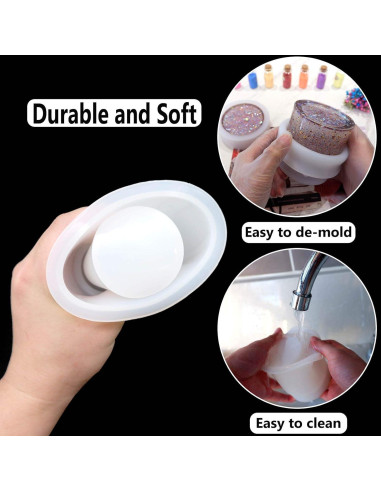 Molde de Resina Cilíndrico MOUGIGI para Joyería DIY